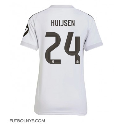 Camiseta Real Madrid Dean Huijsen #24 Primera Equipación para mujer 2025-26 manga corta Camiseta Real Madrid Dean Huijsen #24 Primera Equipación para mujer 2025-26 manga corta